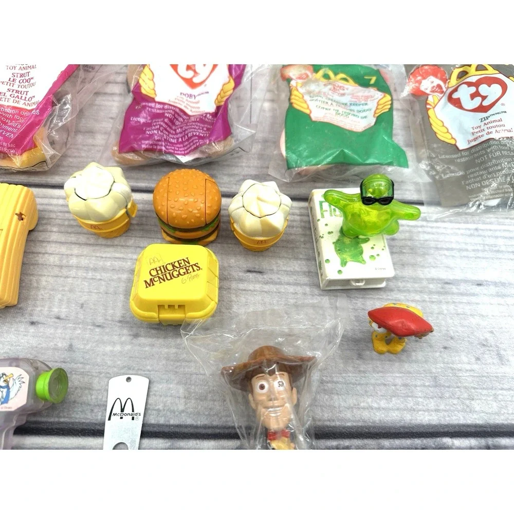 LOT OF VINTAGE 80'S / 90'S MCDONALD'S HAPPY MEAL TOYS CHANGEABLES BEANIE‎ BABIES